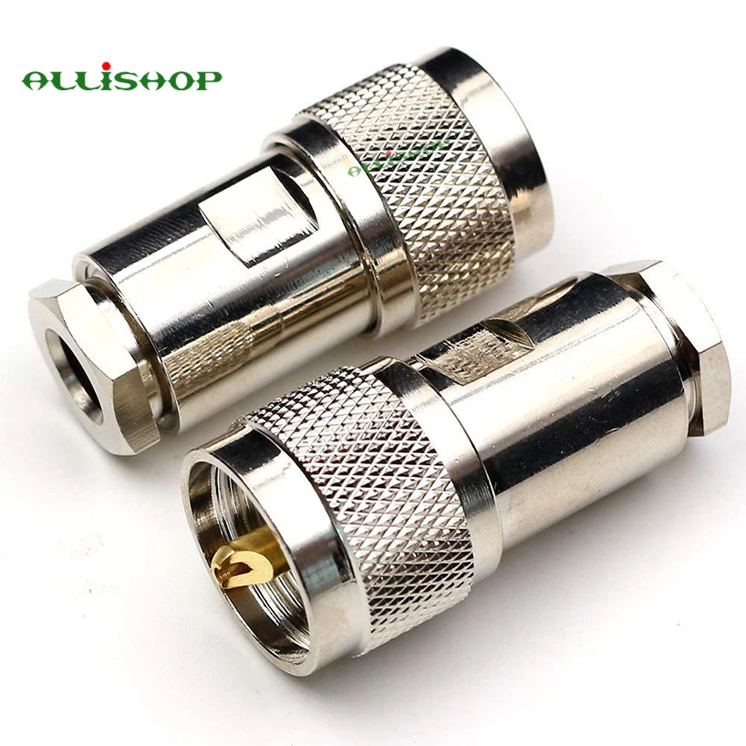 10 шт. UHF PL259 PL 259 штекер зажим RG5 RG6 LMR300 RG212 5D FB Ecoflex 7 коаксиальный кабель припоя