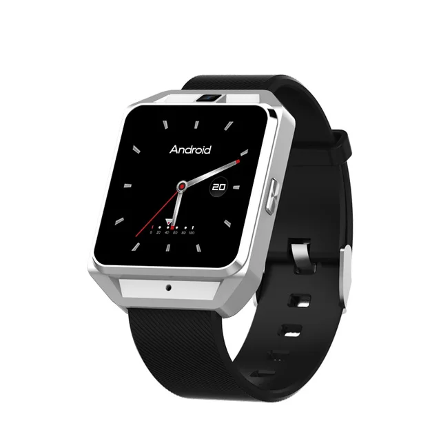 Microwear H5 smart watch мужские шагомер Android 6,0 Smartwatch MTK6737 gps 4G WI-FI сердечного ритма smart watch наушники Камера - Цвет: Серебристый