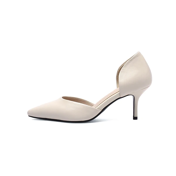 SOPHITINA/Лидер продаж; повседневные босоножки; Высококачественная обувь из коровьей кожи с закрытой пяткой; обувь больших размеров; элегантные женские босоножки; MO56 - Цвет: white