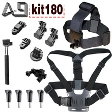 A9 for body tripod monopod head strap mount for Gopro 5 4 3 set for Xiaomi yi 4k and SJcam SJ4000 SJ9000