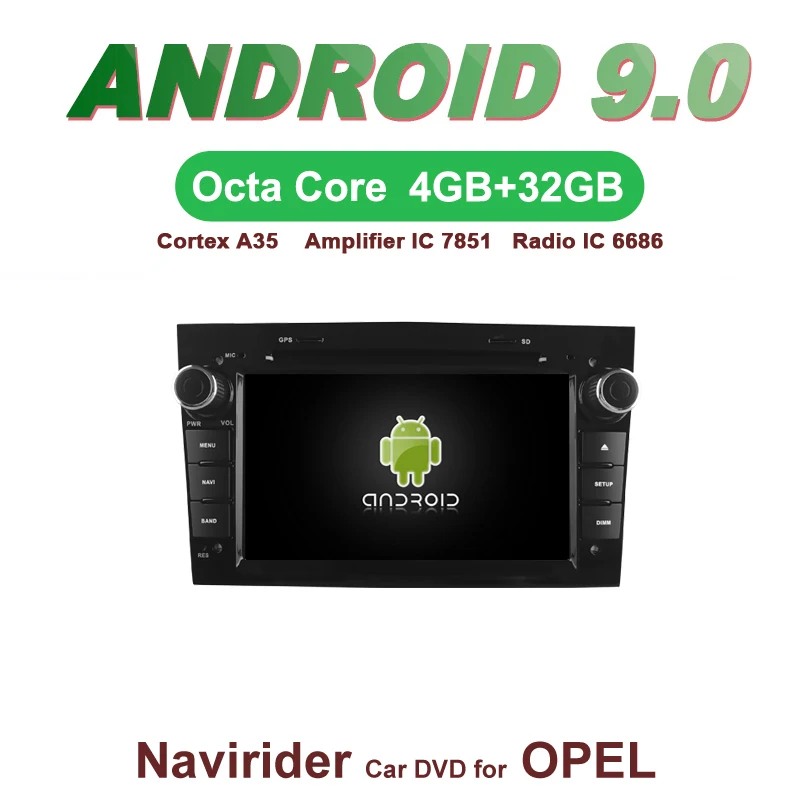 

OTOJETA Car GPS 7inch Android 9.0 Radio FOR OPEL VECTRA ANTARA ZAFIRA CORSA MERIVA 06-11 ASTRA 04-9 black support mirror link