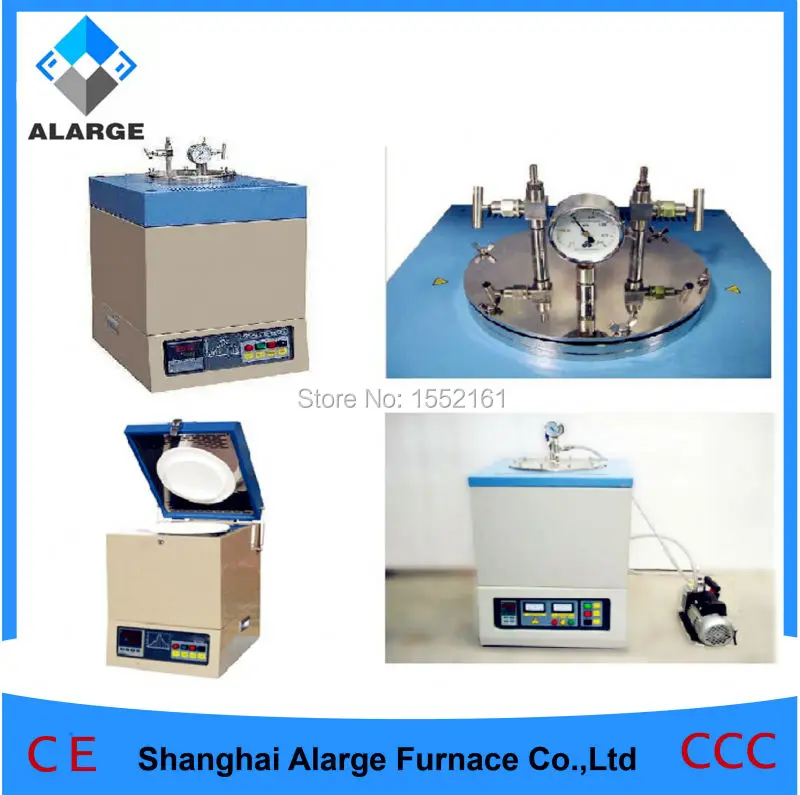 CE Approved 1700C Vacuum Crucible Muffle Furnace Heated by MoSi2 heating elements