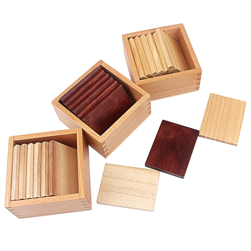 

Baby Toy Montessori Materials Baric Tablets Weight Board with Box Early Childhood Education Toys for Children Preschool Training