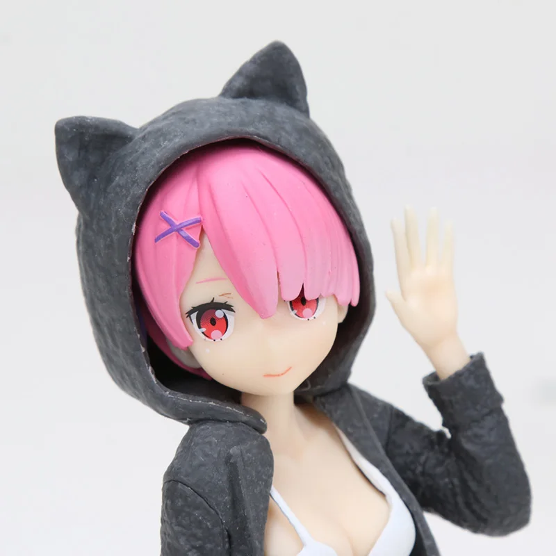 Rem ram фигурка Nyanko Mode Ver Re: жизнь в другом мире от Zero PVC Аниме Фигурка кошка ухо кукла