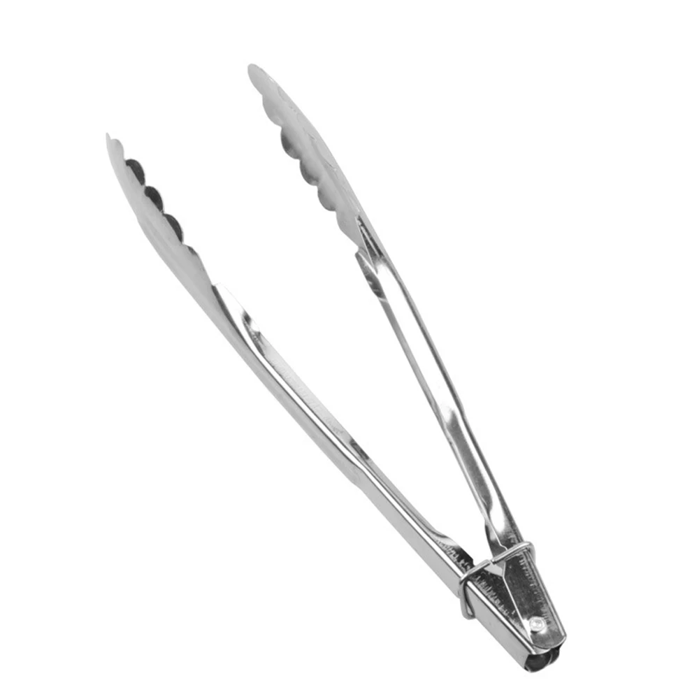 Stainless Steel Food Tongs Kitchen Buffet Cooking Tool Anti Heat BBQ