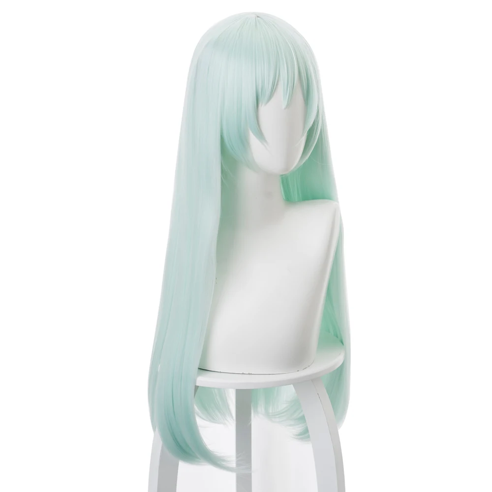 

Game Honkai Impact 3 Liliya Olenyeva Mint Green Wig 80 CM Long Heat Resistant Synthetic Hair Wigs
