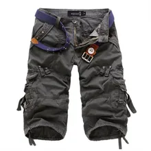 Мужские повседневные шорты s Cargo для фитнеса, брендовая одежда, карманы, белые х/б мужские шорты, свободные рабочие шорты Masculino Ropa, плюс размер 40