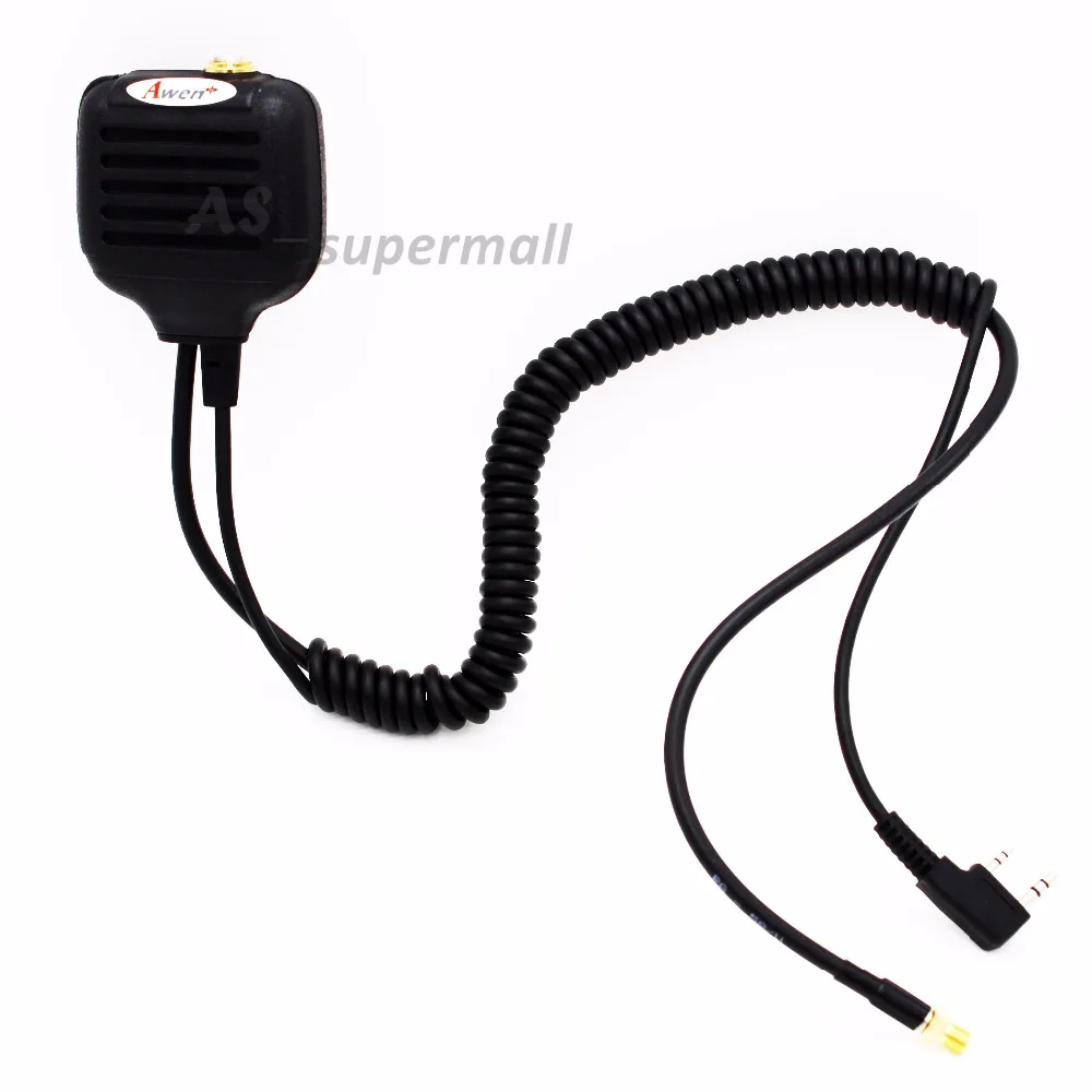 Динамик Mic с антенной для Kenwood 2 Pin двухстороннее радио Pofung UV UV-5R BaoFeng GT-3 UV-6R UV-82 UV-B5 BF-888S UV-985 XQF A52