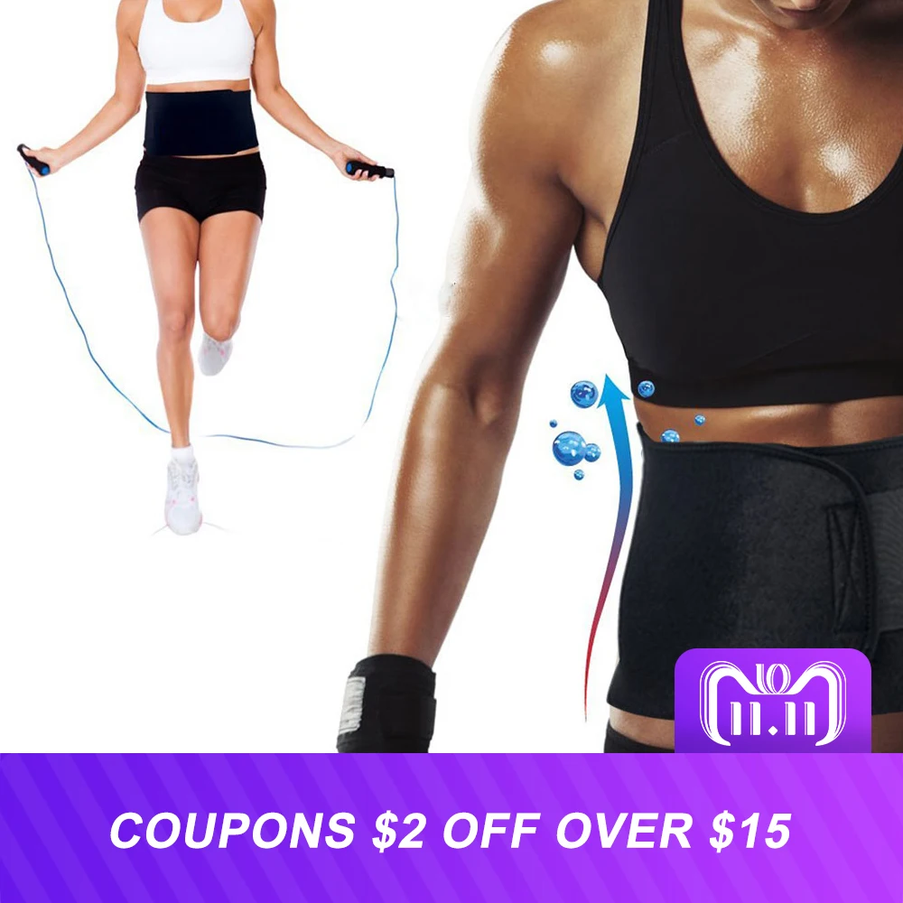 Aptoco Adjustable Waist Trimmer Sweat Slimming Belt Fat Burner Body Shaper Slim Body Burn Exercise Girdle Weight Loss Aptoco Adjustable Waist Trimmer Sweat Slimming Belt Fat Burner Body Shaper Slim Body Burn Exercise Girdle Weight Loss