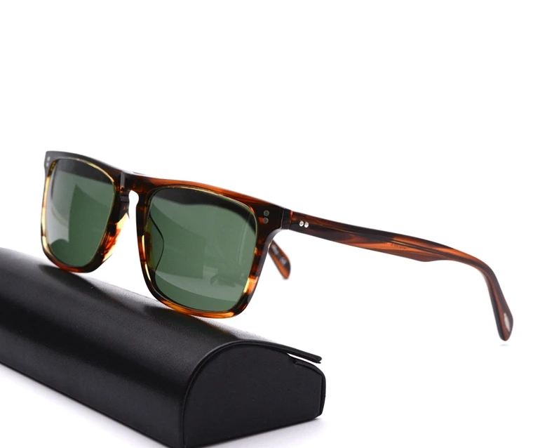 

Square Sunglasses Women Vintage Sunglasses Men Acetate Frame with Glass Lenses OV5189 Bemardo Sun Glasses Retro Sunglasses