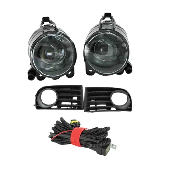 

Car Light For VW Golf A5 MK5 R32 2004 2005 2006 2007 2008 2009 New Front Halogen Car Convex Lens Fog Light Fog Lamp Grille Wire