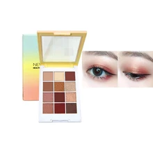 

New Arrival 12 Colors Eye Shadow Matte Shimmer Eyeshadow Make up Palette Glitter Pigmented Powder Long-lasting Waterproof