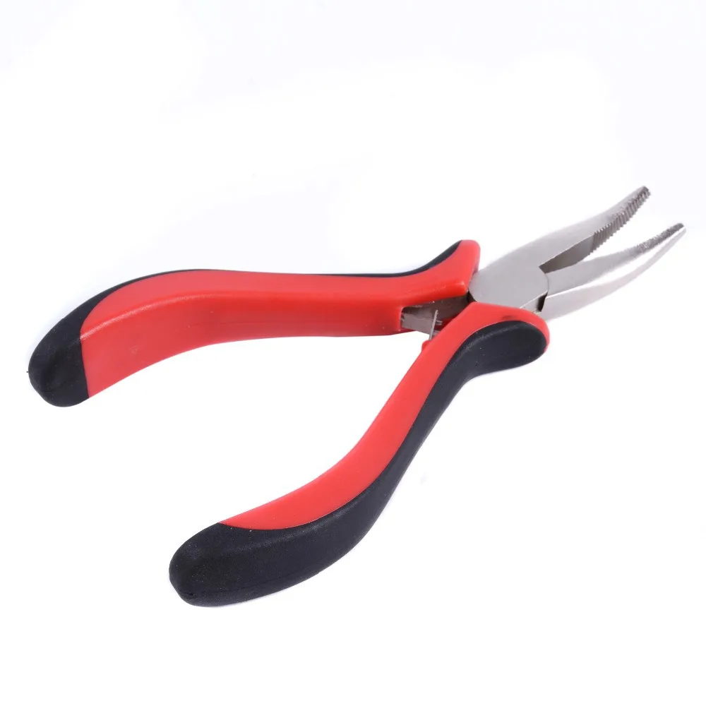 

Bend tip plier DIY Hair Extension Tool Clip Plier for micro rings/links/beads & Feather hair extension
