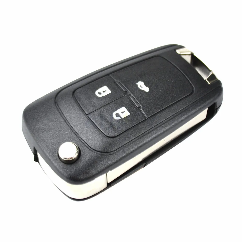 3 кнопки автомобиля дистанционного Флип ключ оболочки замена Fob чехол для Chevrolet Cruze Aveo Spark Orlando для Vauxhall/Opel Astra J