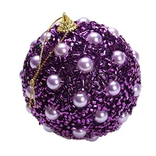 Christmas Rhinestone Glitter Baubles Balls Xmas Tree Ornament 8CM Gifts Decor Christmas Decorations Bolas De Navida For Home