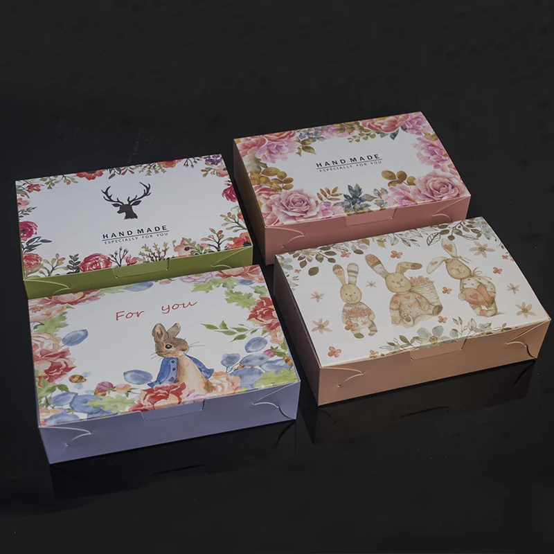50PCS Cute Cartoon Love Candy Cookie Gift Paper Boxes ...