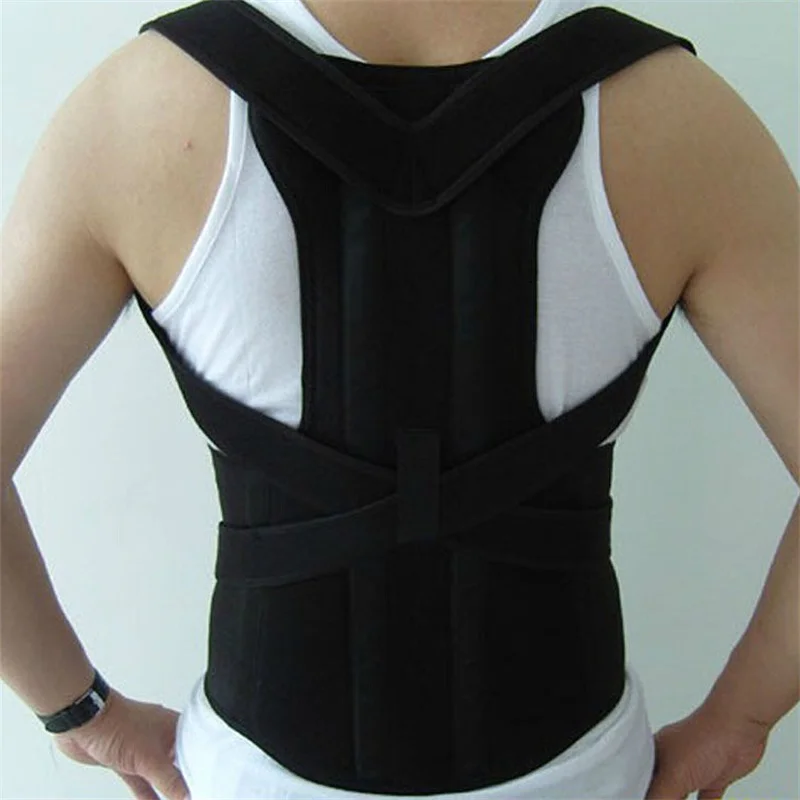 Men's Back Posture Corrector Back Braces Belts Lumbar Support Belt Strap Posture Corset for Men HEALTH CARE AFT-B003 (4)