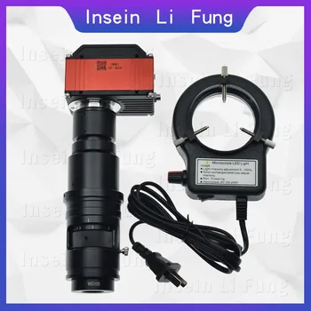 

Full HD SONY Sensor 4K Video Microscope Camera HDMI Multifunctional Intelligent Measuring+10-300X Full Course Focus C-Mount Lens