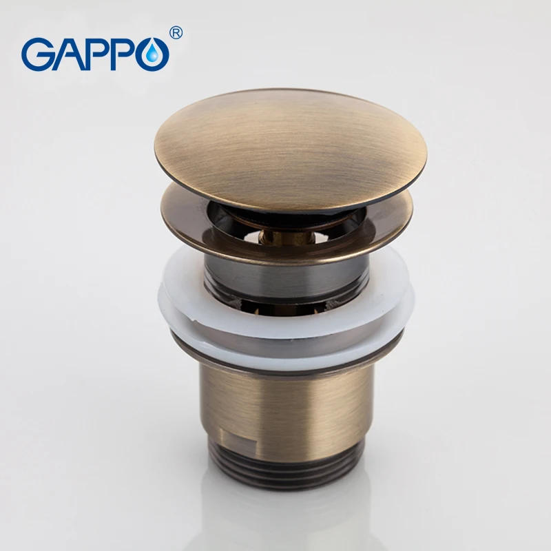 GAPPO Bronze Drains basin sink stopper overflow hole waste Pop Up Waste