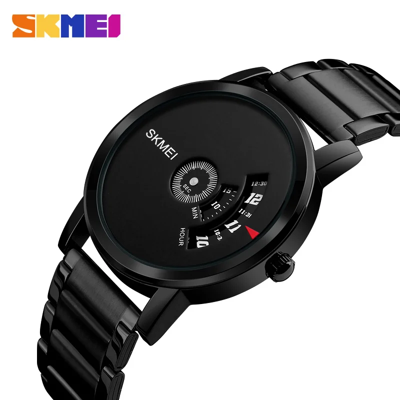 

SKMEI Men Fashion Quartz Sports Watches Military Luxury Stainless Steel Strap Watch 30M Waterproof Mens Clock Relogio Masculino