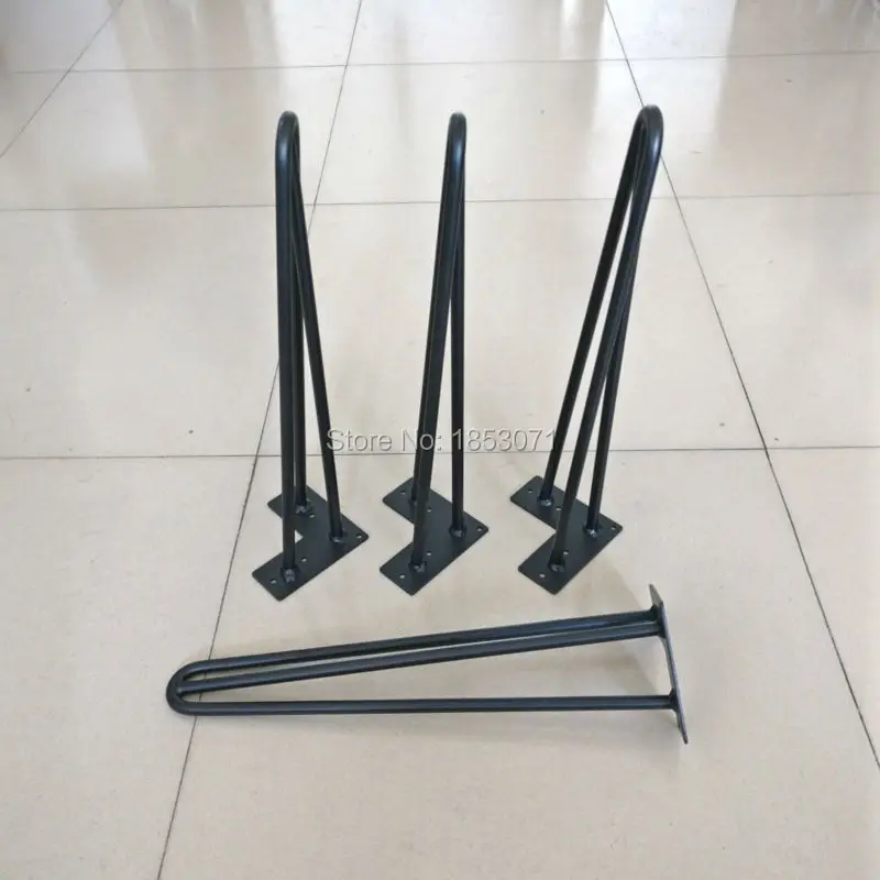 Hot sale Hairpin Legs 18inch, matte black color, Table used and Metal