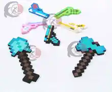 Minecraft игрушки Minecraft пена алмазный меч кирка топор лопата пистолет EVA конструкторы подарочные игрушки для детей подарки на день рождения