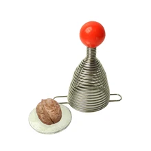 Edelstahl offenen nussbaum artefakt federmutter shell cracker Kreative küche gadgets frühjahr nussknacker