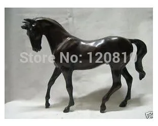 

Free Shipping Collectable exquisite Tibet bronze horse statue