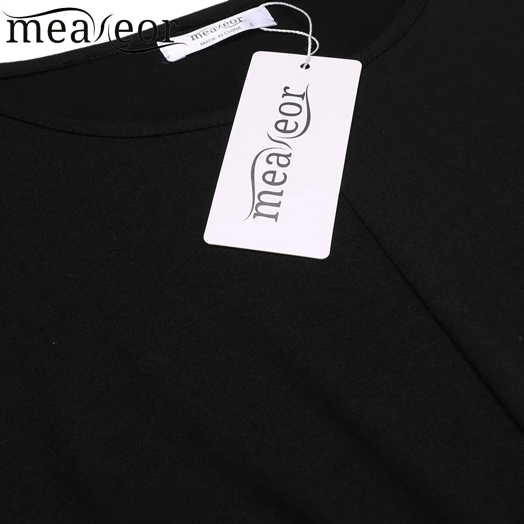 Meaneor Front Tie Short Pullover Sexy T-shirt Women's O-Neck Short Sleeve Solid T-shirts Tops Summer Casual T-shirt Clothing Meaneor Front Tie Short Pullover Sexy T-shirt Women's O-Neck Short Sleeve Solid T-shirts Tops Summer Casual T-shirt Clothing