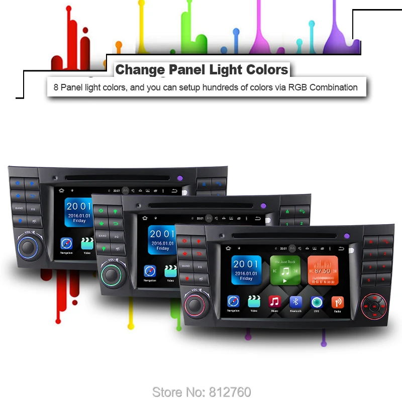 Cheap 8 Core 32G ROM Android 6.0 Car DVD GPS Radio For Mercedes Benz E Class CLS Class E280 CLS350 W211 W463 W219 E200,E220,E270,E280 7