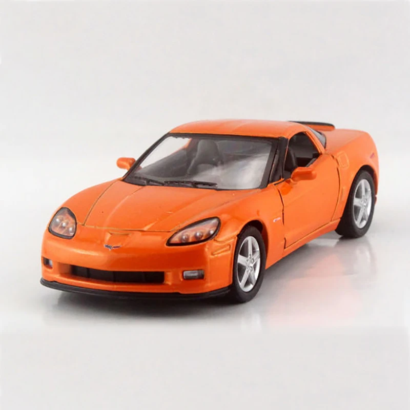 Corvette Z06 Orange 1/36 alloy models model car Diecast Metal Pull Back Car Toy For Gift