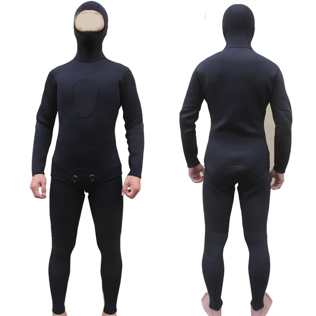 SCUBA diving wetsuit set 3mm neoprene Black color spearfishing suits diving underwater fish