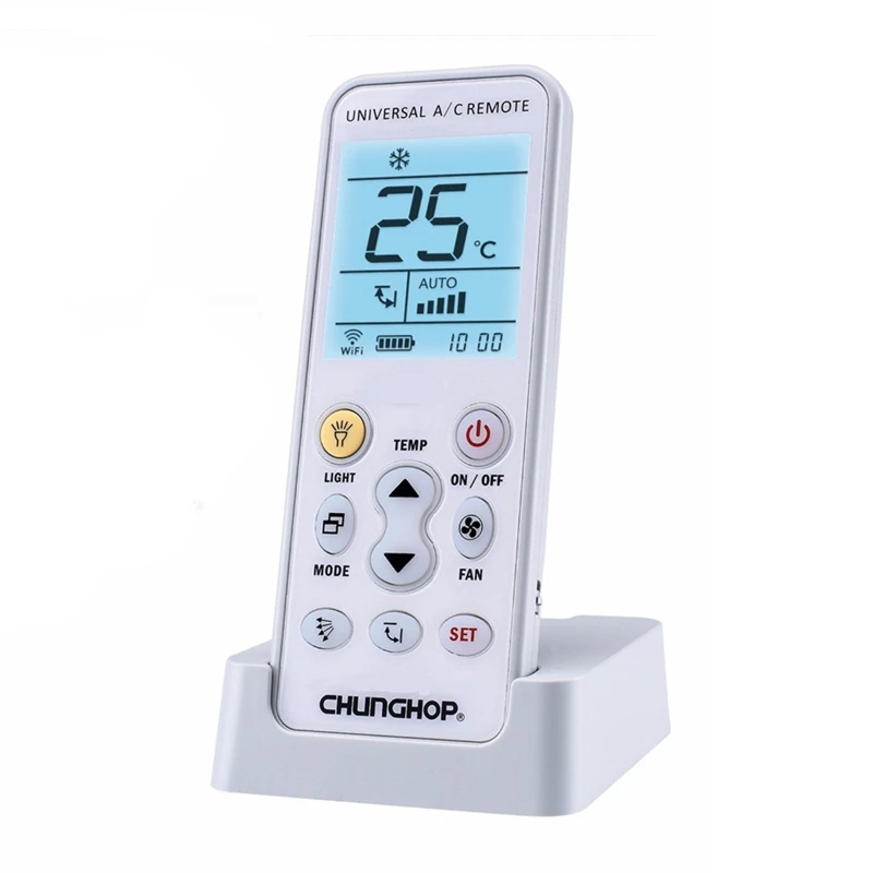 Chunghop K-390Ew Wifi Smart Универсальный ЖК-кондиционер A/C Пульт дистанционного управления Лер ЕС вилка - Цвет: White