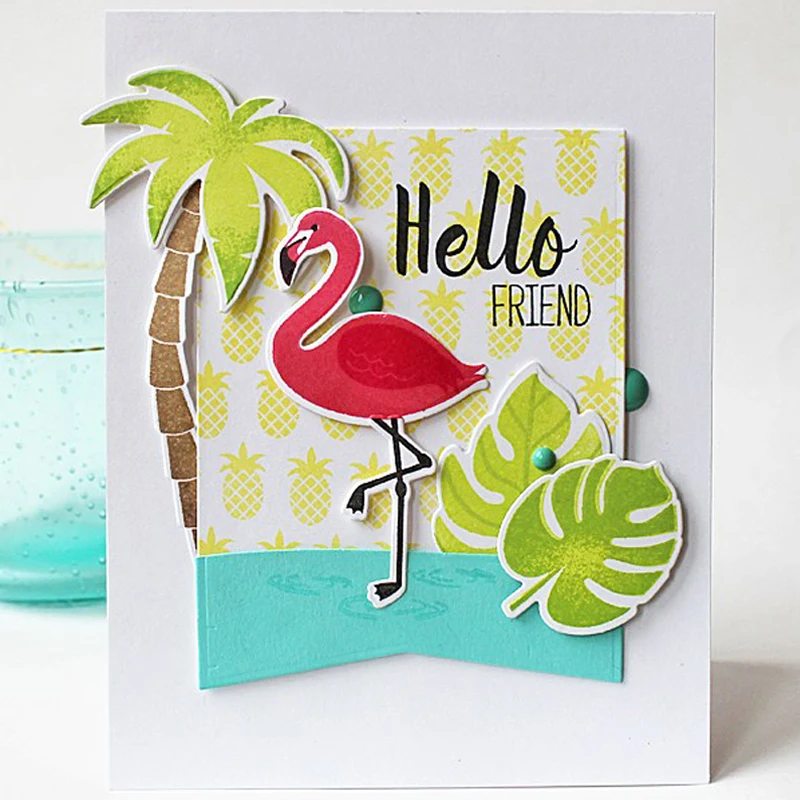 

Flamingo Transparent Clear Silicone Stamp for DIY Scrapbooking/Photo Album Decorative Card Making Stamps 4x6 inch New 2019
