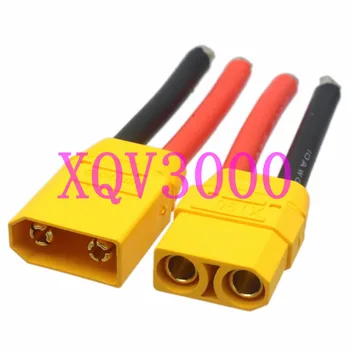 

1set XT90-S XT90S Socket Anti-flash M/F Tinned end wire 10awg 2" RC DIY DJI UAV