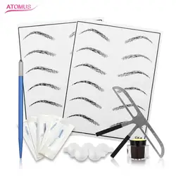 Комплект Microblading Tatouage Sourci best татуировки машины цена комплект татуировки Pen Kit Atomus для бровей чернилами Semipermanente практика