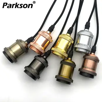

Vintage Retro Edison Lamp Pendant light E27 Socket Pendant lights Screw Bulb base Aluminum Light Industrial Retro Lamp Holder