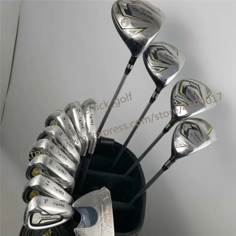 Новый 525 клюшки для гольфа HONMA BEZEAL 525 полный набор HONMA Golf driver. Дерево. утюги. клюшка для клюшек графитовая клюшка для гольфа плюс сумка