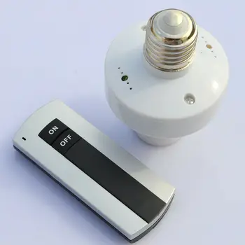 

E27 220V Screw Wireless Remote Control Light Lamp Bulb Holder Cap Socket Switch