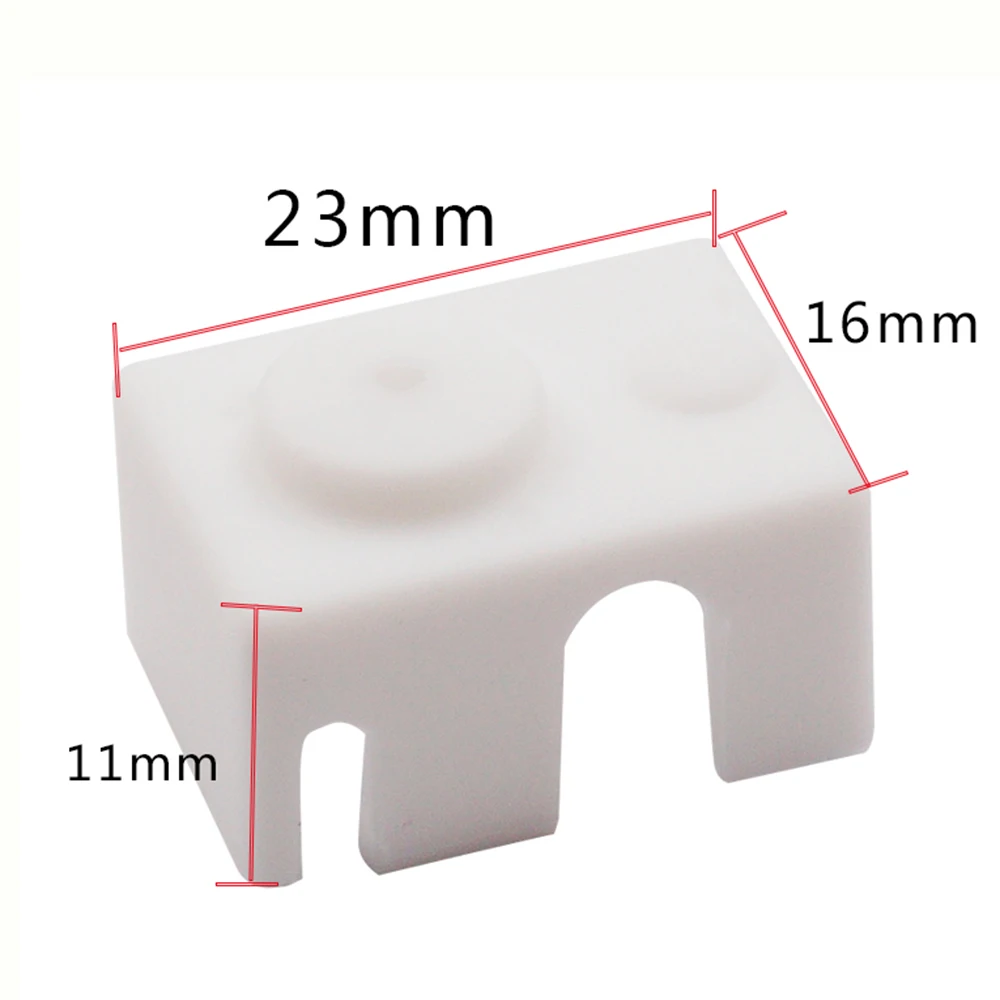 Силиконовый носок для E3D V6 PT100 MK7 MK8 MK9 MK10 Volnaco 1,75 3,0 мм Силиконовые носки с подогревом блок нагреватель силиконовая изоляционная крышка