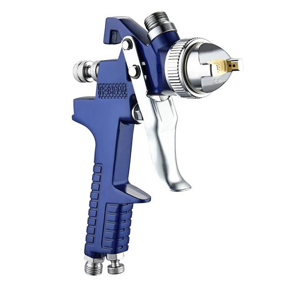 1.4mm 1.7mm Professional HVLP Air Spray Gun Paint Sprayer 600ml Gravity Feed Airbrush Kit Car Furniture Painting Spraying Tool