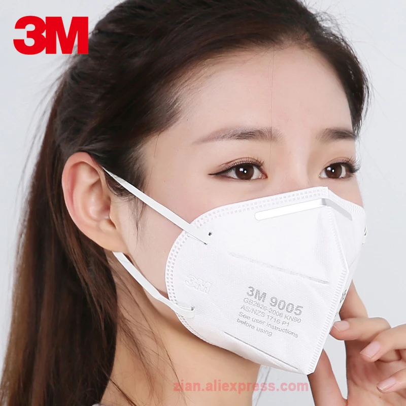 

3M 9005 KN90 dust Mask Anti-particles Respirator Neck with anti PM2.5 polished mine dust Working Anti-shedding