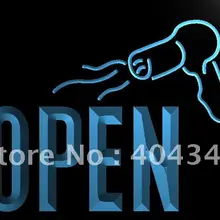 LK754-открытый фен парикмахерский светодиодный неоновый свет вывеска домашний декор ремесла