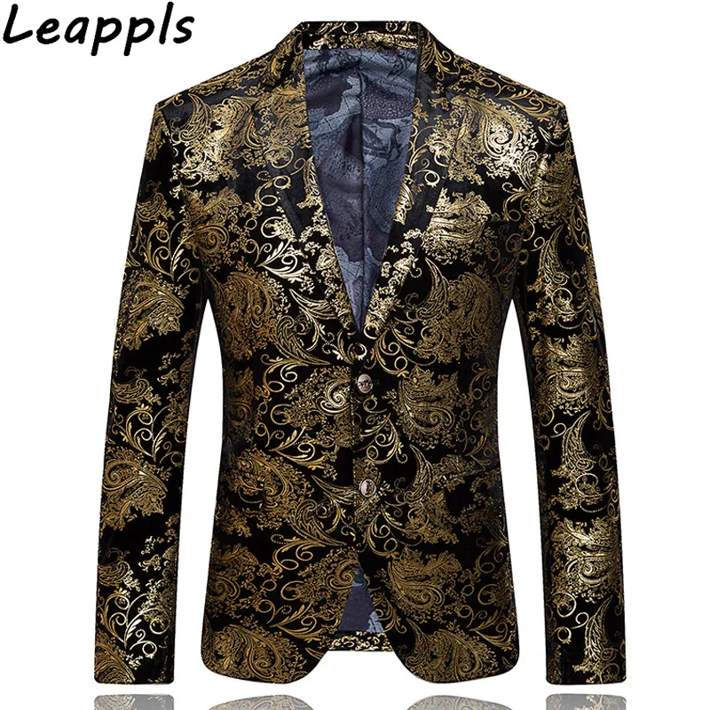Leappls M-5XL мужские s Банкетный блейзер для мужчин костюм slim fit Мужской Блейзер Куртка Мода свадебное платье костюм мужской бренд-одежда