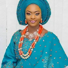 Длинные Стильные коралловые и дубайские золотые африканские бусы ожерелье ювелирный набор бусины натуральный коралл ожерелье Набор Новые Свадебные Ювелирные наборы CG022