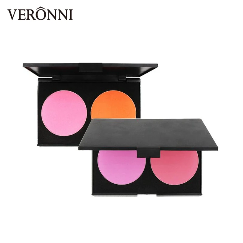 

2 color Baked Blush palette Makeup Cosmetic Natural Baked matte Blusher Powder Palette Charming Cheek Color Face peach Make Up