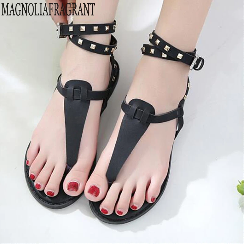 

Summer Sandals Women Flip Flops Thong Sandals Designer Buckle Band Ladies Gladiator Rhinestone Sandal Shoes Zapatos Mujer hy25