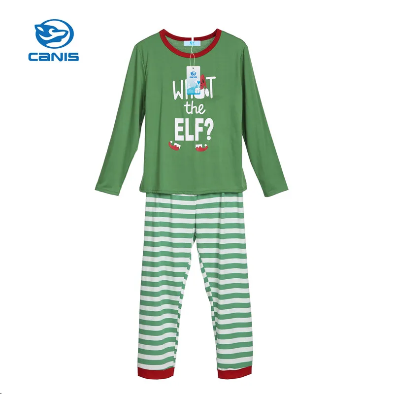 Family Christmas Pajamas Xmas Pajamas Sets Outfit Letter Print Matching Family PJS Womens Mens Kids Homewear Nightwear