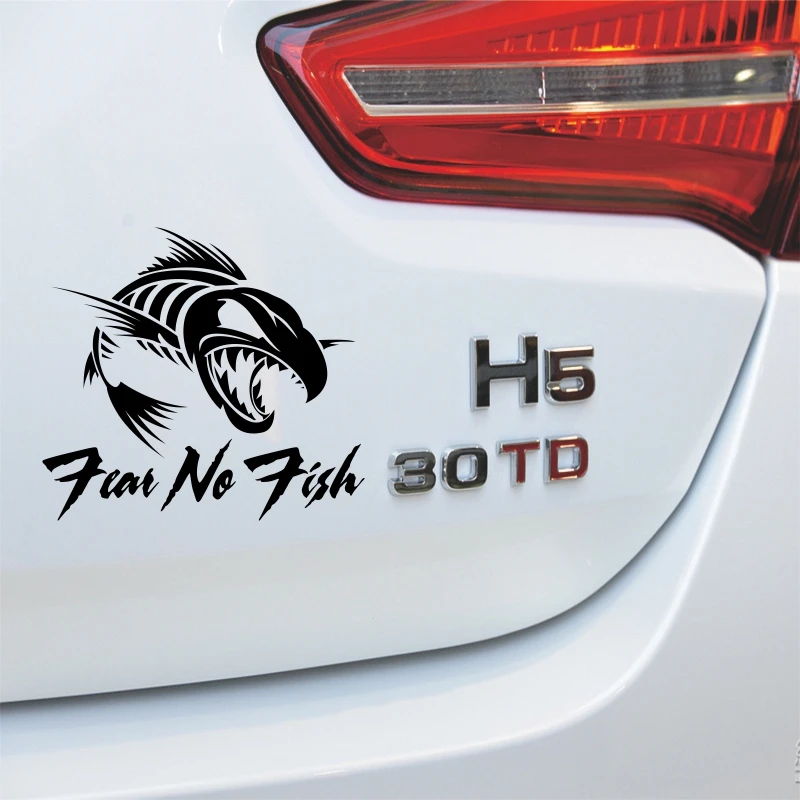 Fishing Sticker Logo Name clever Fish Decal Angling Posters Vinyl Wall Decals Pegatina Quadro Parede Decor Mural Fish Sticker a2