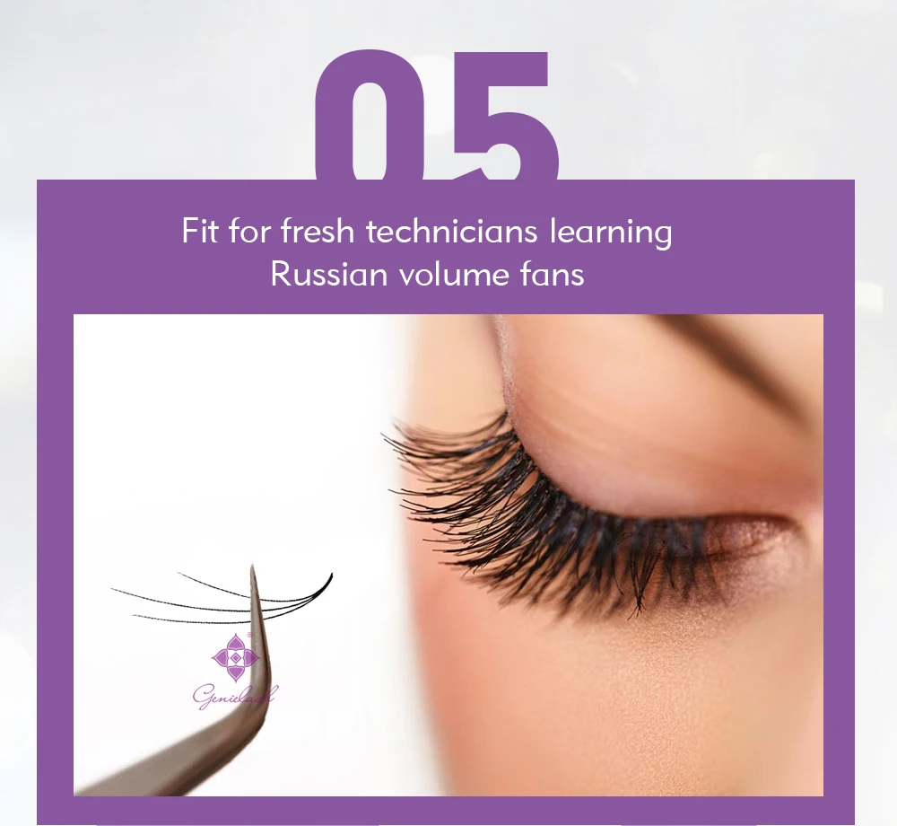 Fácil de Escolher Pacotes de Cílios 3d para Extensões de Cílios Genielash Pré-fabricado Cílios Pré-fabricados Volume Maquiagem Fãs 3d 14 High Quality Beleza e saúde